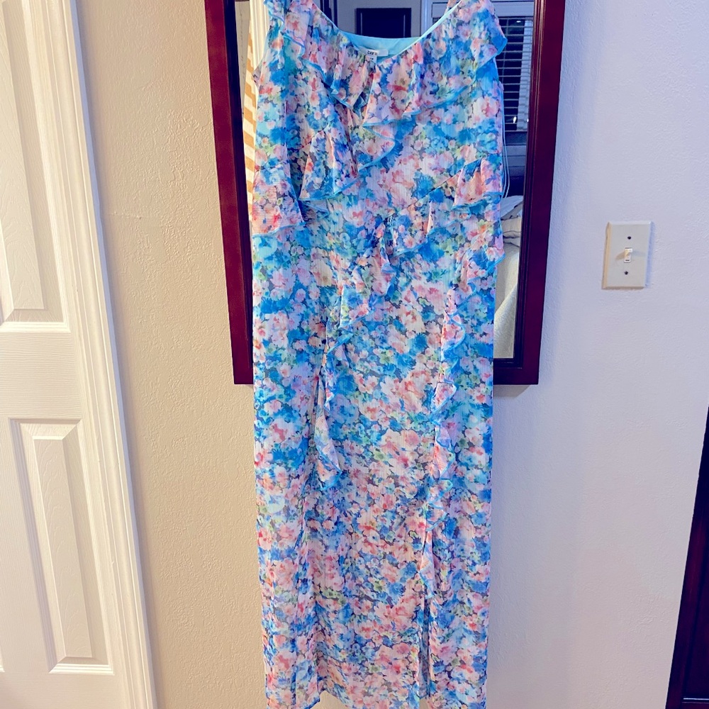 Bar III Vibrant Floral Dress